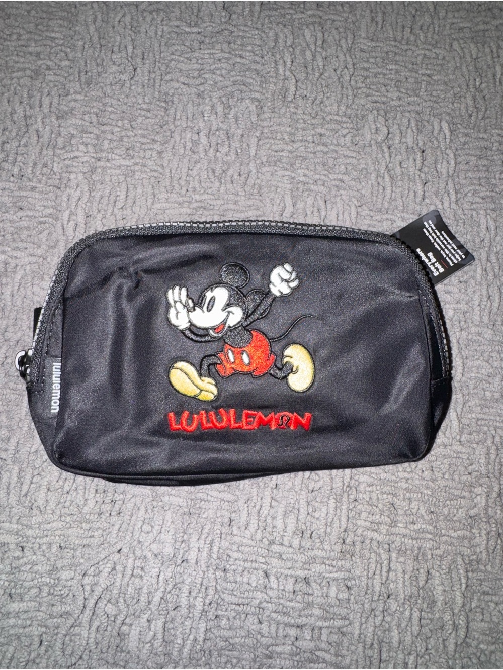 NEW lululemon athletica Black Mickey Mouse Belt/Crossbody Bag